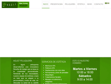 Tablet Screenshot of agustpeluqueria.com